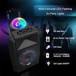Pyle 30cm Bluetooth DJ Party Speaker with Lights