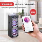 Pyle Portable PA System with Wireless Microphone