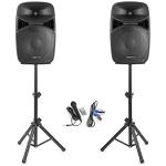 Vonyx VPS152A Active Bluetooth Speaker System Bundle