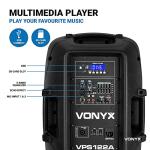 Vonyx VPS122A 12" Bluetooth Active Party Speaker