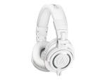 Audio-Technica Bluetooth DJ On-Ear Headphones, White, ATH-M50xWH