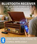 Denver 8-in-1 Retro Record Player HiFi System