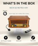 Denver 8-in-1 Retro Record Player HiFi System