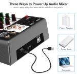 Aveek 4-Channel Bluetooth Audio Mixer with Effects