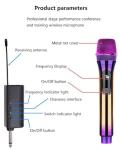 Rechargeable Wireless Handheld Microphone for Events