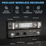 Wireless UHF Handheld Microphone Set for DJs