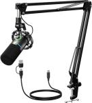 MAONO RGB Dynamic Microphone Set with Boom Arm