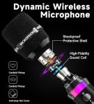 Dual Wireless Microphones with 40H Battery Life