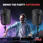 Pyle 1000W Portable Bluetooth PA System with Microphone