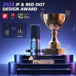 MAONO RGB Dynamic Microphone Set with Boom Arm