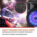 Fenton Portable 15" DJ PA Speaker System with Bluetooth