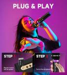 Dual Wireless Microphones with 40H Battery Life