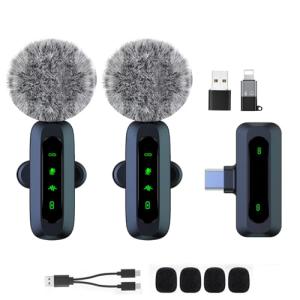 Mini Wireless Lavalier Mic for iPhone & Android
