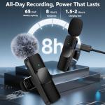 Wireless Lavalier Microphone Set for iPhone & Android