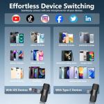Wireless Lavalier Microphone Set for iPhone & Android
