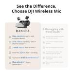 DJI Mic 3 Wireless Microphone for iPhone/Camera