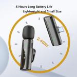Wireless Mini Lavalier Microphone with Noise Cancellation
