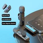 Wireless Mini Lavalier Microphone with Noise Cancellation