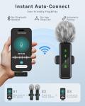 Jubolion Wireless Lavalier Mic for iPhone & Android
