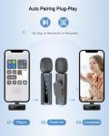 Wireless Mini Lavalier Microphone with Noise Cancellation