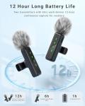 Jubolion Wireless Lavalier Mic for iPhone & Android