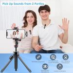 2 Pack Wireless Lavalier Microphones for iPhone and Android