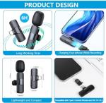 2 Pack Wireless Lavalier Microphones for iPhone and Android