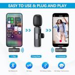 2 Pack Wireless Lavalier Microphones for iPhone and Android