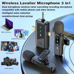 3-in-1 Wireless Lavalier Microphone for Videos