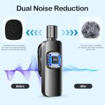 SOOOEC USB C Wireless Lavalier Microphone for Phones