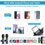 2 Pack Wireless Lavalier Microphones for iPhone and Android
