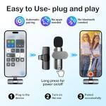 SOOOEC USB C Wireless Lavalier Microphone for Phones