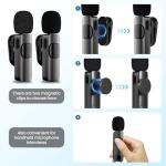 SOOOEC USB C Wireless Lavalier Microphone for Phones