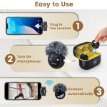 YEJATA Wireless Microphone for iPhone and Android