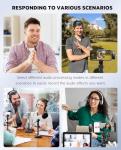 Dual Wireless Mini Lavalier Microphones for Mobile
