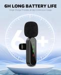 Dual Wireless Mini Lavalier Microphones for Mobile