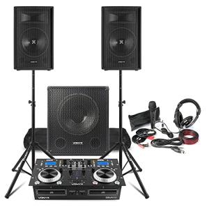 Complete DJ Bundle with Speakers, Mixer, and Accessories