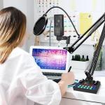 KoolMika Podcast Equipment Bundle with DJ Mixer