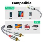 Froggen iPhone to RCA Y Splitter Cable