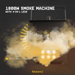 BeamZ Rage 1800LED DMX Fog Machine with Lights