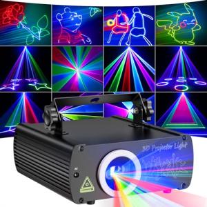 Ehaho 3D RGB Animation Party Disco Lights
