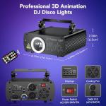 Ehaho 3D RGB Animation Party Disco Lights