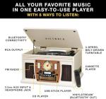 Victrola 8-in-1 Bluetooth Turntable Entertainment Center