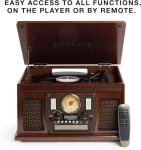 Victrola 8-in-1 Bluetooth Turntable Entertainment Center