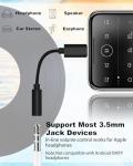 USB-C to 3.5mm Headphone Adapter for All Devices