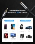 5M Nylon Headphone Extension Cable - 3.5mm Aux