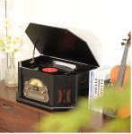 10-in-1 Bluetooth Wood Turntable with Speakers