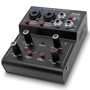 Pyle Wireless DJ Audio Mixer with Bluetooth Control