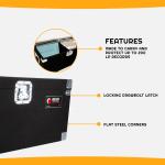 Odyssey CLP200P Carpeted Pro DJ Case w/ Detachable Lid for 200 LP Vinyl Records