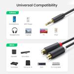 UGREEN 3.5mm to RCA Stereo Audio Adapter 20cm